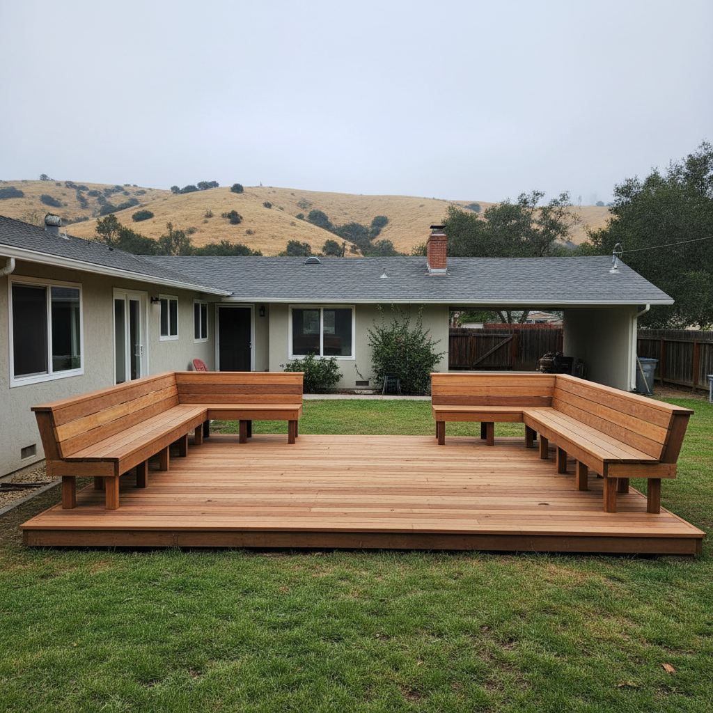 Custom Deck Design completed by Titan Deck Co in Oceanside, CA